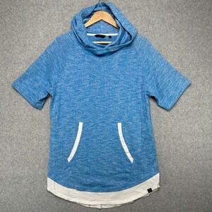 Jordan Craig Legacy Edition Mens Large Blue White Short Sleeve Hoodie‎